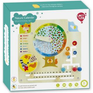 Lucy & Leo | Kalendář přírody - dřevěná naučná hrací deska