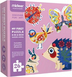 MiDeer | Moje první puzzle - Zahradní zvířátka