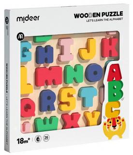 MiDeer | Vkládací puzzle Abeceda - 26 dílků