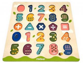 Mideer | Vkládací puzzle Čísla