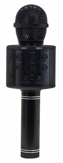 Bezdrátový bluetooth karaoke mikrofon černý