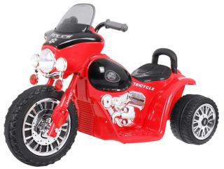 Dětská elektrická motorka Harley 6V červená
