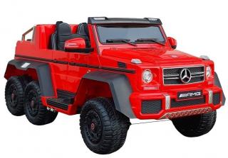 Dětské elektrické autíčko Mercedes-Benz G63 6x6 MP4 LCD červené