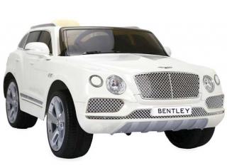 Elektrické autíčko Bentley Bentayga, 2.4GHz, kožená sedačka bílé