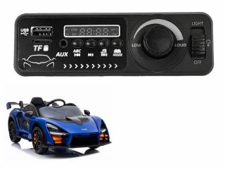 Hudební panel do elektrického vozítka McLaren Senna