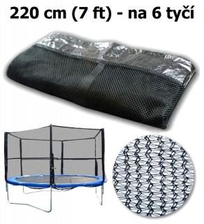 Ochranná síť na trampolínu 220 cm (7 ft) na 6 tyčí