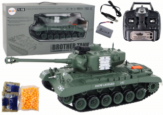 RC Tank Leopard s dálkovým ovládáním 1:18 šedý