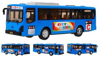 Velký hrací školní autobus modrý