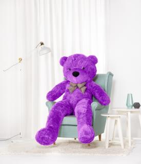 Velký plyšový medvěd Classico 190 cm fialový