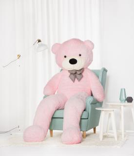 Velký plyšový medvěd Classico 220 cm růžový