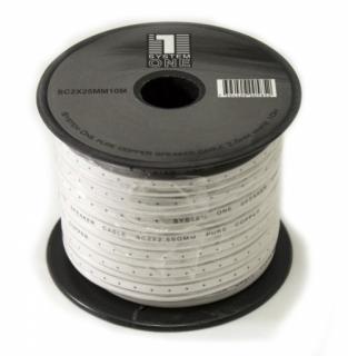 System ONE - Speaker Cable Pure Copper GAS 2x2.5mm Barevné provedení: bílá - white