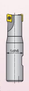 Stopková fréza SAD11E 4-břitá D32 weldon (Stopková fréza SAD11E 4-břitá D32)