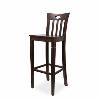 Dřevěná barová židle Normandie Varianta: Černá