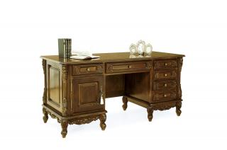 Kancelářský psací stůl Royal Typ: Krémová se zlatou patinou