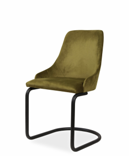 Kovová jídelní židle M. Belona (několik variant nohou / s područkami i bez) Područky: Bez područek, Potah: Látka, Varianta: M. Belona C
