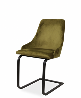 Kovová jídelní židle M. Belona (několik variant nohou / s područkami i bez) Područky: Bez područek, Potah: Látka, Varianta: M. Belona G