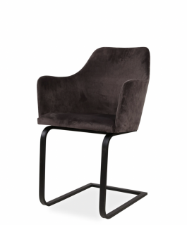 Kovová jídelní židle M. Belona (několik variant nohou / s područkami i bez) Područky: S područkami, Potah: Látka, Varianta: M. Belona G