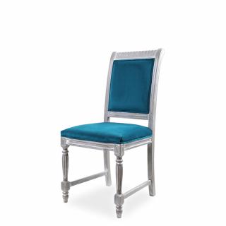Luxusní jídelní židle Royal Potah: Látka, Varianta: Bílá s patinou