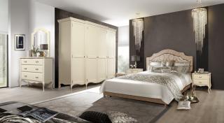Luxusní manželská postel Noah Design čela: Čalouněné, Šířka postele: 160 cm, Typ: Bílá