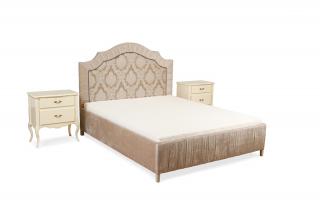 Luxusní manželská postel Noah Design čela: Čalouněné, Šířka postele: 90 cm, Typ: Bílá