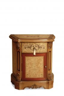 Luxusní noční stolek LADA Typ: Bílá se zlatou patinou