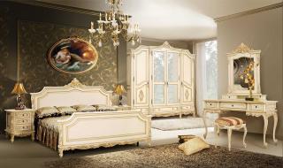 Luxusní noční stolek Royal Odstín dřeva: Bílá s patinou
