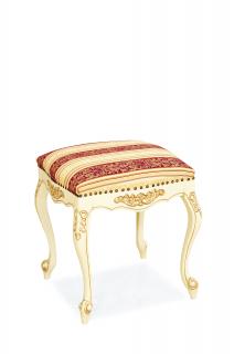 Luxusní taburet Royal Odstín dřeva: Krémová s patinou