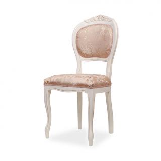 Masivní židle ASENA LUX Varianta: Bílá se zlatou patinou