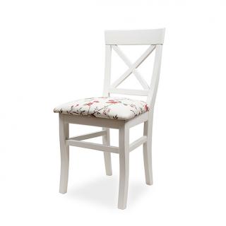 Masivní židle ROMA Varianta: Bílá bez čalounění