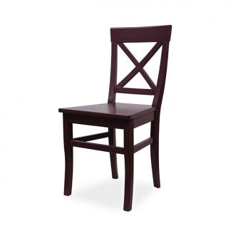 Masivní židle ROMA Varianta: Hnědá bez čalounění