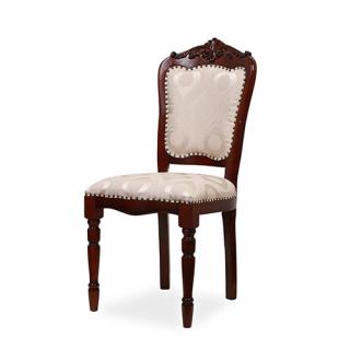 Masivní židle SYLVIA Varianta: Krémová se zlatou patinou