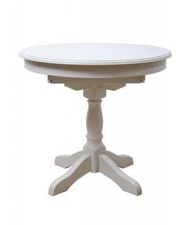 Rozkládací kulatý stůl Kairo Rozměr: 110 cm, Typ: Bílá