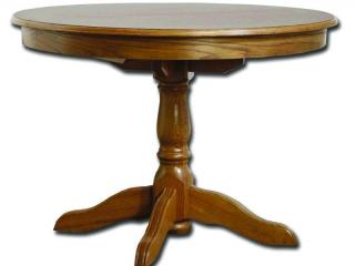 Rozkládací kulatý stůl Kairo Rozměr: 110 cm, Typ: Přírodní