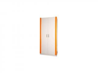 Šatní skříň do dětského pokoje Diana 2 (3 barevné provedení) Barevný odstín: Oranžová