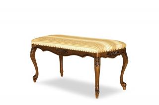 Velký taburet Royal Odstín dřeva: Krémová s patinou