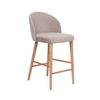 Židle barová Porto Materiál: Dubová kostra, Potah: Látka