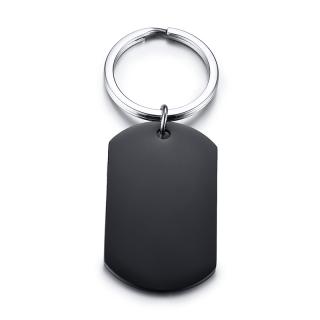 Ocelová klíčenka KR-007B Cena včetně gravírování: loga, obrázku /text zdarma/