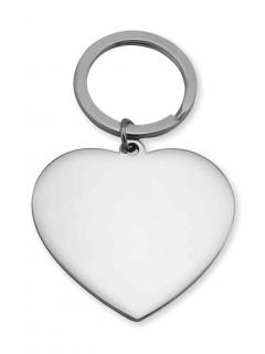 Ocelová klíčenka srdce SBB0287 Cena včetně gravírování: textu oboustranně