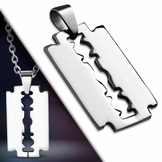 Přívěsek z chirurgické oceli TPB028 Cena včetně gravírování: textu oboustranně