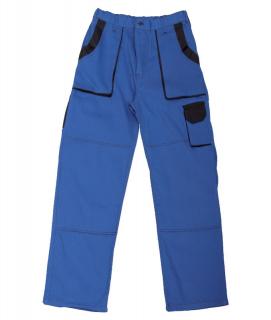 Kalhoty pas modro-černé prodloužené velikost 56-58