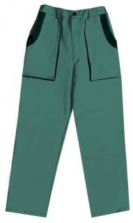 Kalhoty pas zeleno-černé prodloužené velikost 48-50