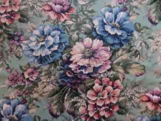 Aranžmá květin  CA272 (bavlněná textilie na závěs, ubrus....)