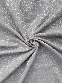 Krajka v romantické šedé (pevná dekorační látka na polštáře, závěsy, ubrusy)