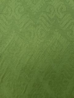 Ornamenty v lesní zelené  1,22 metru (damaškový motiv na ubrus či polštář)