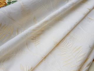 Tkané kapradí (přírodní vyšívaný motiv na bavlně, závěs, ubrus či polštáře...)