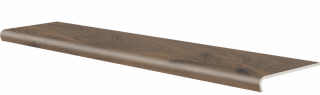Keramická dlažba Cerrad Acero Marrone Schodovka V-Shape 120,2x32 cm cena za balení