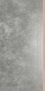Keramická dlažba Cerrad Apenino Antracyt Schodovka lap 59,7x29,7 cm cena za balení