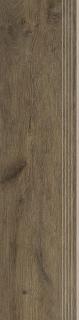 Keramická dlažba Cerrad Guardian Wood Brown Schodovka mat 120,2x29,7 cm cena za balení