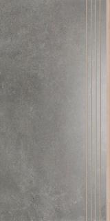 Keramická dlažba Cerrad Tassero Grafit Schodovka lap 59,7x29,7 cm cena za balení