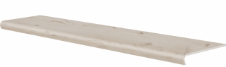 Keramická dlažba Cerrad Tonella Cream Schodovka V-Shape 120,2x32 cm cena za balení